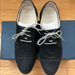 Cole Haan Black Oxford Classic Dress Shoes